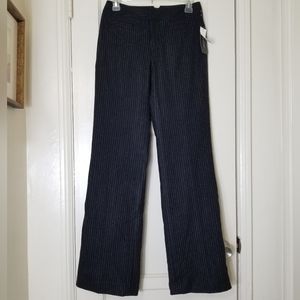 BANANA REPUBLIC STRETCH 0 NWT gray wool pinstripe trouser pants